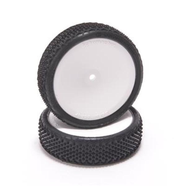 Schumacher Splinter 2WD 1/10 Komplettrad Front Gelb 12mm (2)